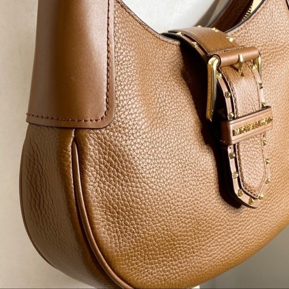 MICHAEL KORS Brown Leather Shoulder Handbag NWT - Picture 3 of 13